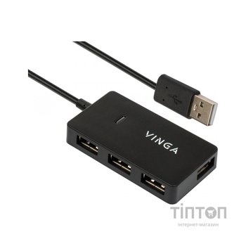 Концентратор Vinga USB2.0 to 4*USB2.0 HUB (VHA2A4N)