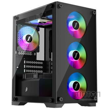 Корпус 1stPlayer X2-M-BK-4F1