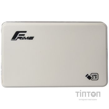 Кишеня зовнішня Frime HDD/SSD Plastic USB2.0 White (FHE11.25U20)