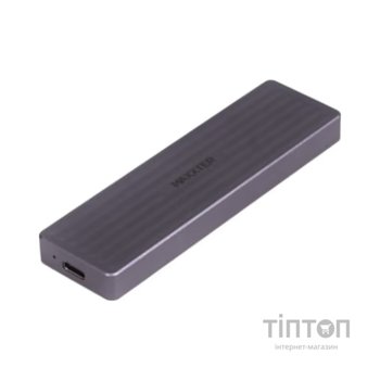 Кишеня зовнішня Maxxter M.2 NVMe & SATA SSD to USB-C 10Gbps black (EHDE-2280D-01)