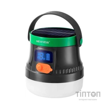 Ліхтар NEWVEW NV-E936 50W Solar Panel 2600mAh Green (NWVW-NV-E936-GN)