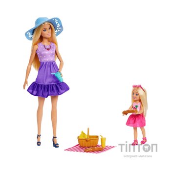 Лялька Barbie Набір з ляльками Барбі та Челсі "Сімейний пікнік" (JBF43)