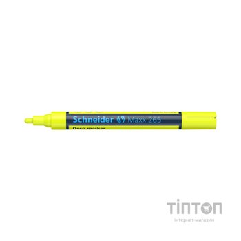Маркер Schneider MAXX 265 крейдовий 2-3 мм, жовтий (S126505)
