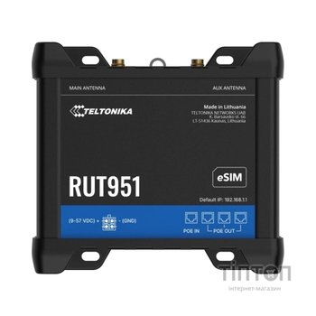 Маршрутизатор Teltonika RUT951 POE+ (RUT951B10J00)