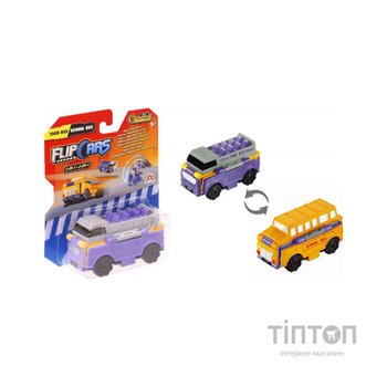 Машина Flip Cars 2 в 1 Туристичний і Шкільний автобус (EU463875-10)