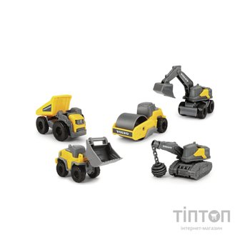 Машинка для дітей Dickie Toys Вольво. Мікроробітники, 5 машин (3722008)