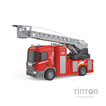 Машинка для дітей TechnoDrive серії Big Truck – Пожежна машина Scania (світло, звук, функ. води) (6407KS)