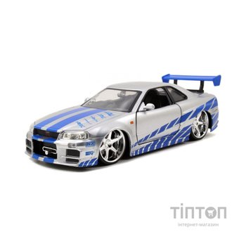 Масштабна модель автомобіля Jada Форсаж Ніссан Скайлайн GT-R 2002 (9397158314R00)