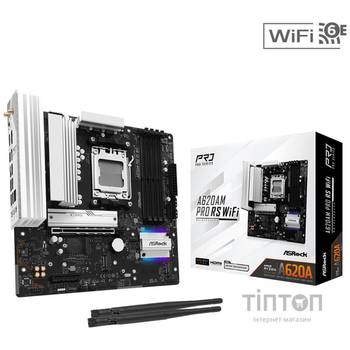 Материнська плата ASRock A620AM Pro RS WiFi Socket AM5
