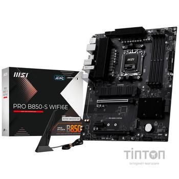 Материнська плата MSI Pro B850-S WiFi6E Socket AM5