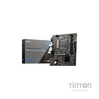 Материнська плата MSI PRO H610M-G DDR4