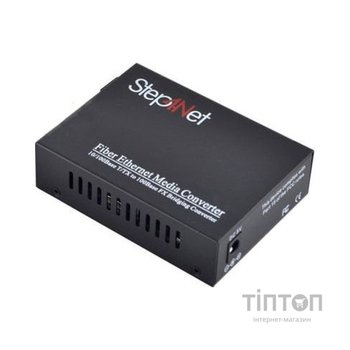 Медіаконвертер 10/100Base-TX to 100Base-FX 1550T/1310R, SM, SC/PC, 20 км Step4Net (MC-A-0,1-1SM-1550nm-20)