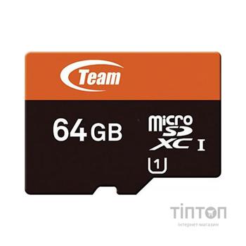 MicroSD Team 64Gb class 10 з адаптером