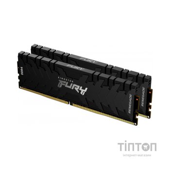 Модуль пам'яті для комп'ютера DDR4 16GB (2x8GB) 3200 MHz Renegade Black Kingston Fury (ex.HyperX) (KF432C16RBK2/16)