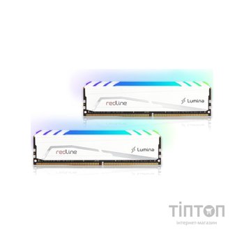 Модуль пам'яті для комп'ютера DDR4 16GB (2x8GB) 3600 MHz Redline Lumina RGB White Mushkin (MLB4C360JNNM8GX2)