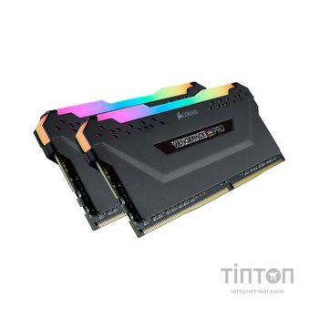 Модуль пам'яті для комп'ютера DDR4 16GB (2x8GB) 3600 MHz Vengeance RGB PRO Corsair (CMW16GX4M2Z3600C18)