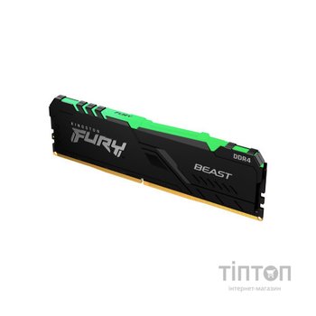 Модуль пам'яті для комп'ютера DDR4 16GB 3600 MHz Fury Beast RGB Kingston Fury (ex.HyperX) (KF436C18BBA/16)