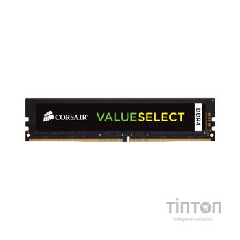 Модуль пам'яті для комп'ютера DDR4 4GB 2400 MHz Value Select Corsair (CMV4GX4M1A2400C16)