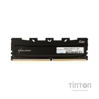 Модуль пам'яті для комп'ютера DDR4 8GB 2400 MHz Black Kudos eXceleram (EKBLACK4082417A)