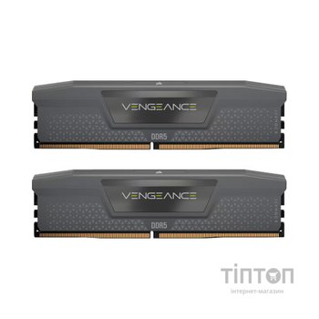 Модуль пам'яті для комп'ютера DDR5 32GB (2x16GB) 6000 MHz Vengeance Cool Gray Corsair (CMK32GX5M2B6000Z30)