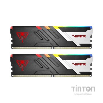 Модуль пам'яті для комп'ютера DDR5 32GB (2x16GB) 6400 MHz Viper Venom RGB Patriot (PVVR532G640C32K)