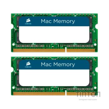 Модуль пам'яті для ноутбука SoDIMM DDR3 16GB (2x8GB) 1600 MHz Mac Memory Corsair (CMSA16GX3M2A1600C11)
