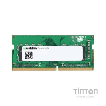 Модуль пам'яті для ноутбука SoDIMM DDR4 8GB 3200 MHz Essentials Mushkin (MES4S320NF8G)