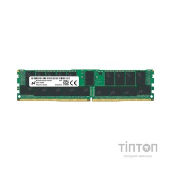 Модуль пам'яті для сервера DDR4 16GB ECC RDIMM 3200MHz 1Rx4 1.2V CL22 Micron (MTA18ASF2G72PZ-3G2E2)