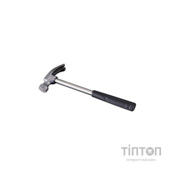 Молоток Voltronic з гвоздодером 190 мм, кований, гумова ручка, Black (FM-MM+G/190-B)