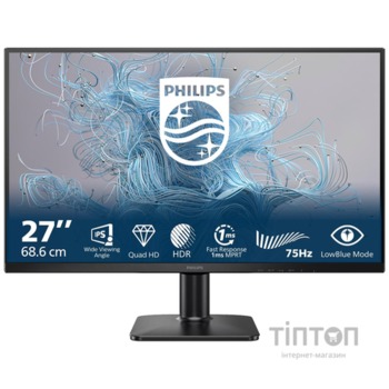 Монiтор 27" Philips 27E2N1500L/00 Black