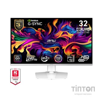 Монітор MSI MPG 321URXW QD-OLED