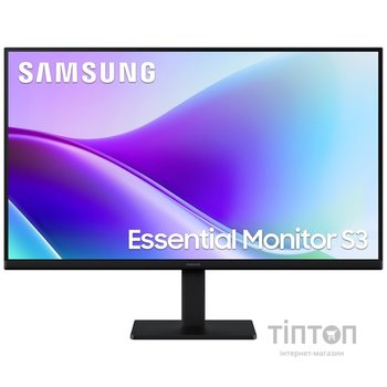 Монiтор Samsung 27" Essential S3 LS27F320 (LS27F320GAIXUA) IPS Black 120Hz