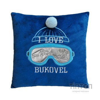 М'яка іграшка Tigres Подушка I love Bukovel (ПД-0480)