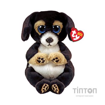 М'яка іграшка Ty Beanie Bellies Чорний пес Dog 15 см (40700)