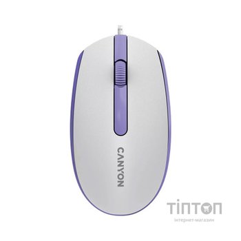 Мишка Canyon M-10 USB White Lavender (CNE-CMS10WL)