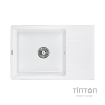 Мийка кухонна GRANADO NAVIA white з сифоном (775*495mm.) (gr3805)