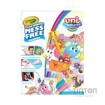 Набір для творчості Crayola Color Wonder Єдинорогі створіння Розмальовка (919069.018)