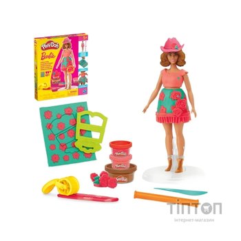Набір для творчості Hasbro Play-Doh Barbie Квітковий візерунок та бахрома (G1360)