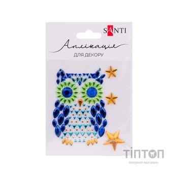 Набір для творчості Santi Owl аплікація зі страз самоклеючих Owl 9,5х8 см (742989)