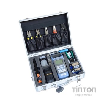 Набір інструментів та тестерів RAYSHINE 15-in-1 Metall Case для оптичних кабелів Voltronic (FTTH15-1 / 20004)