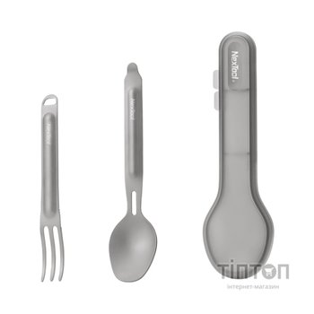 Набір туристичного посуду NexTool Titanium Tableware Set, титан (NE20132)