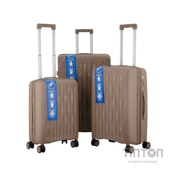 Набір валіз 2E M7979 (L+M+S) хакі (2E-PP-M7979-SET3-KH)