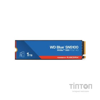 Накопичувач SSD M.2 2280 1TB BLUE SN5100 WD (WDS100T5B0E-00CPE0)
