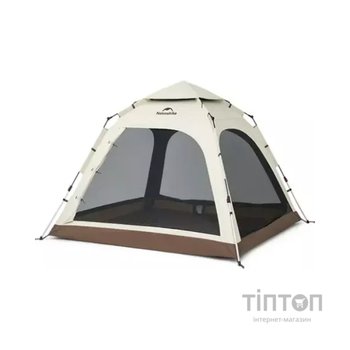 Намет Naturehike тримісний автоматичний Ango CNK2550WS010, S, коричневий (6927595785591)
