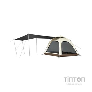 Намет Naturehike тримісний автоматичний із тентом Ango CNK2550WS01 L, коричневий (6975641887799)