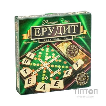 Настільна гра Danko Toys Ерудит Premium series (Erudite Premium series) (укр - рос.) (G-ER-U-01)