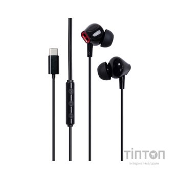 Навушники Vention Echo Lite USB-C In-Ear Wired Black (GBBBAV)