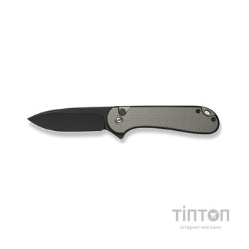 Ніж Civivi Button Lock Elementum II, Grey Aluminum, Darkwash (C18062PD-1)