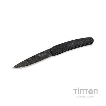 Ніж Maserin Gourmet, дамаск, fat carbon, чорний (380/DN)