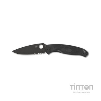 Ніж Spyderco Resilience FRN Black Blade Serrated (C142PSBBK)